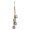 Silver, variant on Gold Christmas Rope Bell Metal Hanging Cowbell Decoration Shabby Style Rustic Vintage Holiday Decor For Tree Home Party 17.7 Inches 0.55 Lb