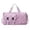 Purple, variant on Corduroy Strawberry Travel Duffel Bag for Women Girls Large Weekender Bag with Shoe Compartment Wet Pocket Foldable Overnight Dance Gym Sports Bag (Black)