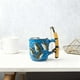 thumbnail image 5 of Taza de Cerámica con Temática de Pesca y Mango de Caña de Pescar En Miniatura | Taza de Café Única para Pescadores y Amantes de La Naturaleza (Azul), 5 of 5