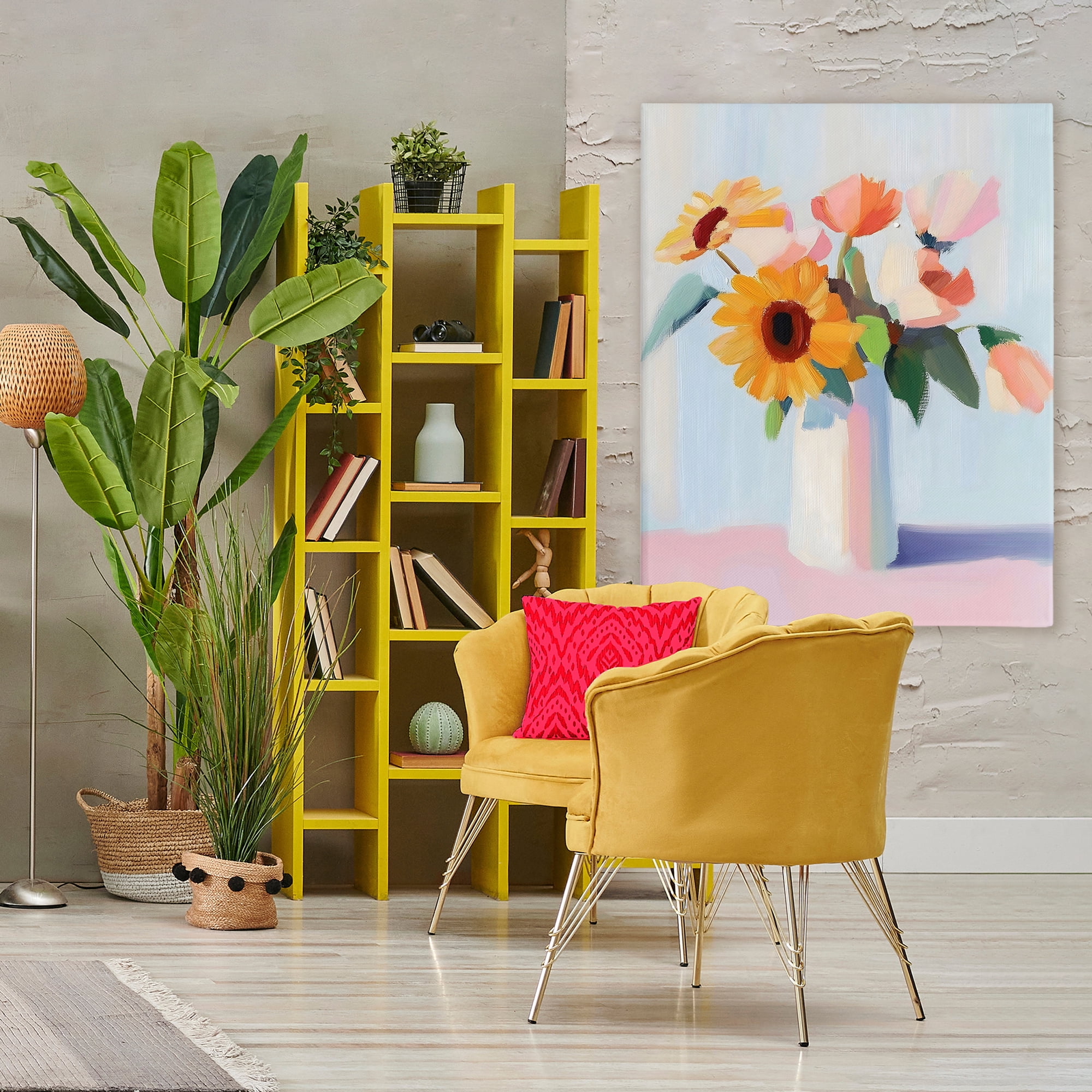 Stupell Industries Sleek Vase Bouquet Canvas Wall Art, design by The Prints Vibe