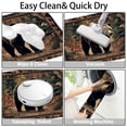 thumbnail image 4 of Vintage Forest Bear 16x24 Flannel Bath Mat for Bathroom, Anti-Slip Backing Soft Bathroom Rug, Washable Water Absorbent Mat, 4 of 9