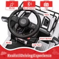 thumbnail image 7 of 15W 6V Electric Truck Car, Battery Powered Electric 4 Wheeler Off-Road Truck w/MP3, USB, Led Lights and Storage Area, 7 of 7