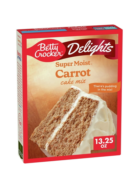 Betty Crocker Delights Super Moist Carrot Cake Mix, 13.25 oz.