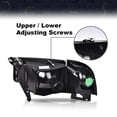 thumbnail image 2 of PIT66 Headlights, Fit for 1994-2002 Dodge Ram 1500 2500 3500 Headlamps Assembly Clear Lens Black Housing Clear Reflector, 2 of 5