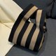thumbnail image 1 of Bolsos de mano para mujer Bolsos de compras tejidos de punto con rayas en contraste (marrón), 1 of 6