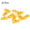 thumbnail image 3 of Uxcell 20 piezas de bloqueadores de cordón de plástico, clip de parada de resorte de un solo agujero, cierre elástico para cordones, paracord, amarillo, 3 of 7