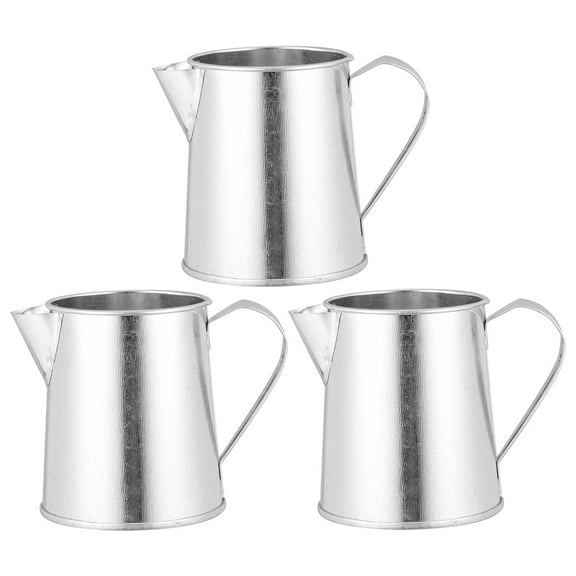 3 Pcs Mini Jug Decorative Tin Vase Premium Material Flower Bucket
