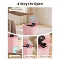 thumbnail image 2 of Pink 5 Gallon Automatic Touchless Plastic Slim Wastebasket for Bathroom Office RV Bedroom Living Room, 2 of 8