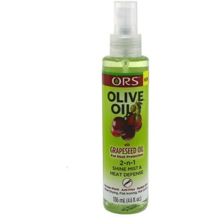 ORS Olive Oil With Grapeseed Oil 2-N-1 Shine Mist & Heat Defense 4.6 oz (Pack of 4)