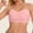 Pink, variant on laiqvcdr 2PC Women's Solid Color Bandeau Wireless Everyday Bras,Clear Adjustable Straps, Hook & Eye Closure, Sexy Seamless Nylon Bras