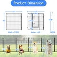 Vivifying Dog Pens 32" H 12 Panels Heavy Duty Metal Portable&Foldable