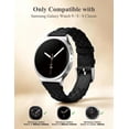 thumbnail image 6 of Wearlizer Leather Band Compatible with Samsung Samsung Galaxy Watch 9/8 40mm 44mm/ 8 Classic 46mm Band Women, Handwoven Braided Genuine Leather Soft Thin Wristband, 6 of 7