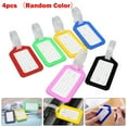 thumbnail image 3 of 4 Luggage ID Tags Suitcase Labels Name Address ID Plastic Tag Baggage Bag Travel, 3 of 11