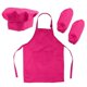 thumbnail image 1 of Kids Chef Set Complete Kids Kitchen Gift Playset with Chefs Hat Apron and Cooking Sleeve for Cooking Baking Painting Decorating Party (Rose Red), 1 of 3