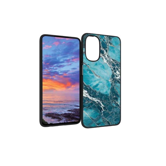 Compatible with Moto G 5G 2022 Phone Case, Marble-Custom24 Case Men Women, Flexible Silicone Shockproof Case for Moto G 5G 2022