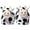 White, variant on VerPetridure House Slippers for Women Men Fuzzy Slippers Cute Plush Cow Warm And Thick Slippers, Non-slip Comfortable Household Cotton Shoes