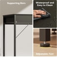 thumbnail image 6 of HLDIRECT 47 inch Computer Desk with 6 Drawers, Reversible Home Office Desk with Storage, Office Desk for Home Office, Writing, Study, Work, Living Room，Black, 6 of 8