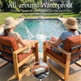 thumbnail image 3 of LayinSun 4 Pieces Aluminum Patio Furniture Set with Coffee Table, Oversized Seat with Hight Back, Outdoor Conversation Sets for Porch, Balcony, Deck, 3 of 8