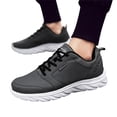 thumbnail image 4 of Non S𝗅ip Work Shoes for Men 𝖫a𝖼e Up Outdoor Hiking Sneakers Breathable Lightweight Sport Shoes Comfortable S𝗅ip On Tennis Shoes Wate𝗋proof Casual Jogging Shoes for Summer and Autumn, 4 of 9