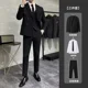 thumbnail image 3 of Trajes y blazers para hombre, pantalones de negocios casuales cruzados, tendencias de ceremonia, conjunto de 2 piezas, disfraces masculinos, moda, 3 of 5
