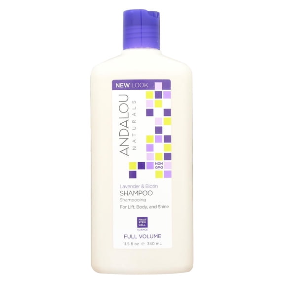 Andalou Naturals Full Volume Shampoo, Lavender and Biotin, 11.5 Fl Oz
