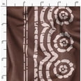 thumbnail image 2 of Soimoi Brown Fabric - By the Yard - 56 Inch Wide - Floral & Leaves Panel Material - Nature's Tapestry with Florals and Leaves in a Decorative Panel Printed Fabric, 2 of 6