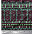 thumbnail image 1 of Soimoi Moss Georgette Fabric Aztec Southwestern Print Fabric by Yard 42 Inch Wide, 1 of 1