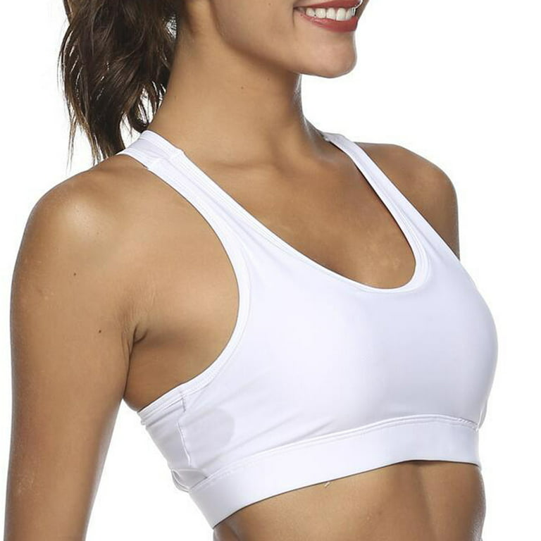 adviicd Underoutfit Bras for Women Women's Pure Comfort Light Support  Pullover Wireless T-Shirt Bra with Moisture-Wicking White Small