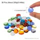 thumbnail image 2 of Perlas de Vidrio, 36pcs Gemas de Vidrio Planas Colorido Mezclado 0.44lbs Canicas Piedras para Relleno de Jarrones Manualidades DIY, 2 of 6