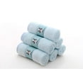 thumbnail image 3 of HIPHOP PANDA Baby Washcloths, Rayon Made from Bamboo - 2 Layer Ultra Soft Absorbent Newborn Bath Face Towel - Reusable Baby Wipes for Delicate Skin - Blue, 6 Pack, 3 of 12