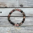 thumbnail image 4 of Rhodonite Bracelet Pink Rhodonite Stretch Bracelet | 8mm Rhodonite ball Bead Bracelet | Healing Crystal, 4 of 11