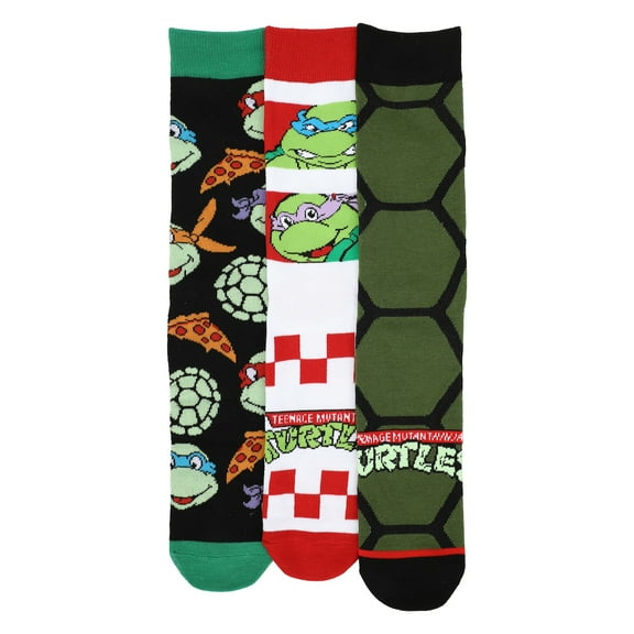 Teenage Mutant Ninja Turtles 3-Pack Men's Casual Crew Socks