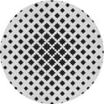 thumbnail image 1 of Ahgly Company Indoor Round Patterned Platinum Gray Area Rugs, 8' Round, 1 of 6