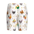 thumbnail image 7 of Daiia Funny Chicken Mens Woven Stretch Pajama Short,Short Pajama Pants-Large, 7 of 7