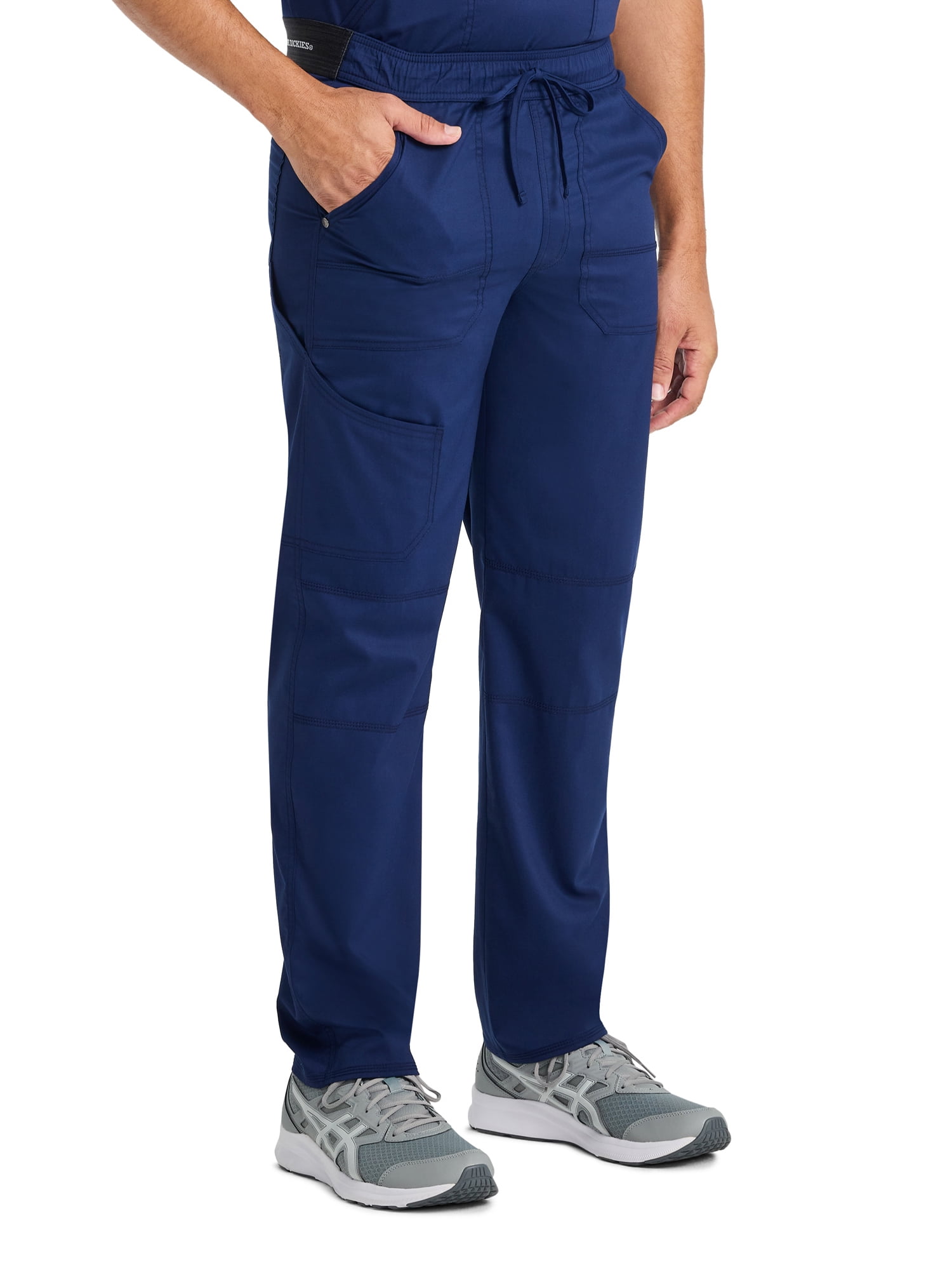 Genuine Dickies Men's Stretch Drawstring Straight Leg Cargo Scrub Pant