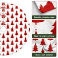 thumbnail image 6 of 30 Inch Christmas Tree Skirt – Velvet Plush Tree Mat, Soft Thickened Polyester with Red Ties, Single-Sided Printing, Available in 30in/36in/48in, Perfect for Holiday Xmas Tree Decoration, 6 of 7