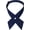 Navy Blue, variant on Men & Women Adjustable Criss-Cross Bowtie School Uniform Pre Tied Bow Tie Cross Neck Tie