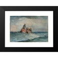 thumbnail image 2 of Winslow Homer 14x11 Black Modern Framed Museum Art Print Titled - Hauling in the Nets (1887), 2 of 5