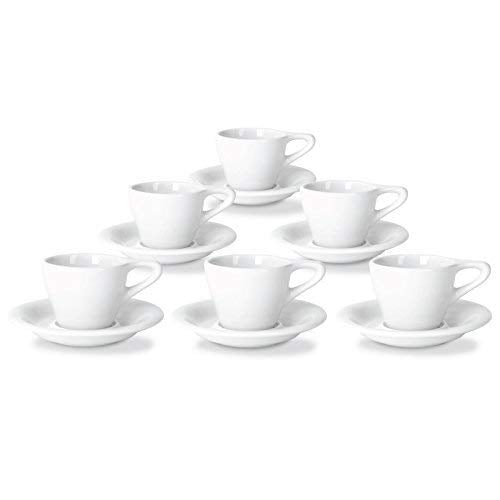 notNeutral LINO 3 oz Porcelain Espresso Cups with Saucers