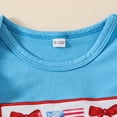 thumbnail image 6 of Staki Independence Day Baby Look Baby Girl Romper Bodysuit+Ruffle Tutu Shorts Bloomer July 4th Clothes 0-18M(Blue,6-12 Months), 6 of 9