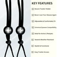 thumbnail image 4 of Eyeglass Lanyard with Bluetooth Tracker – Glasses Strap with Hidden Locator, Anti-Lost Glasses Chain Compatible with Hurthur Tracking App, Adjustable Eyewear Cord for Men & Women, 4 of 5