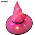 thumbnail image 2 of Luces de sombrero de bruja para decoración de Halloween, 2 piezas colgantes iluminadas para Halloween, luces de decoración de Halloween, 2 of 5