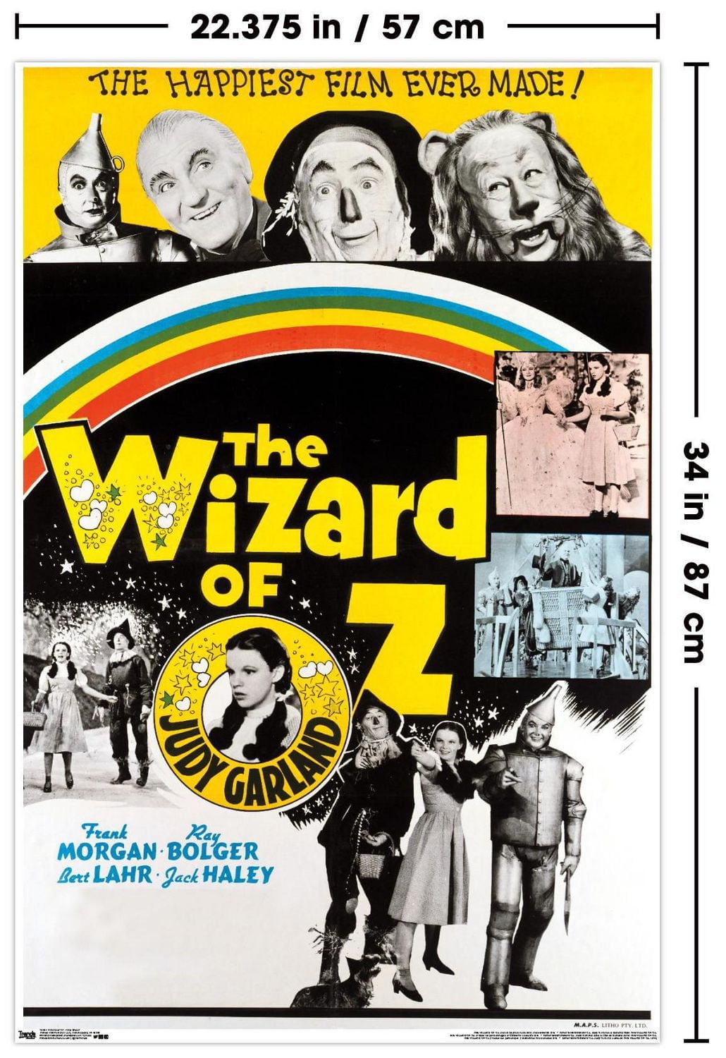The Wizard Of Oz - One Sheet Wall Poster, 22.375" x 34"