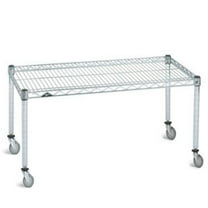 24" Deep x 54" Wide x 20" High Chrome Mobile Dunnage Rack