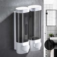 thumbnail image 3 of Toystoory Dispensador de fluidos de 300ML, contenedor de Gel de rellenable, botella de prensa para colgar en la pared, reutilizable para el hogar, Juegos de accesorios de baño Blanco 1 PC Toystoory HA071891-06, 3 of 6