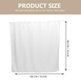 thumbnail image 2 of SEWCHICS Thickened White Shower Curtain Water Resistant Washable Bathroom Curtain 1 Set, 2 of 8
