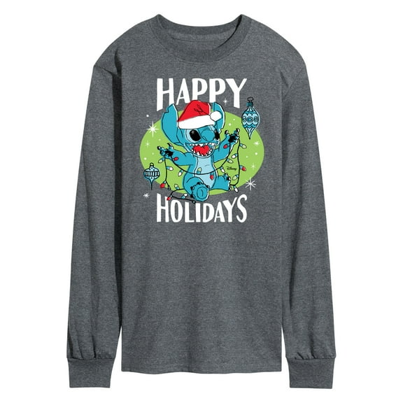 Lilo & Stitch - Happy Holidays - Men's Long Sleeve T-Shirt