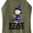 thumbnail image 3 of Peanuts - Lucy Stay Sassy - Juniors High Neck Tank Top, 3 of 6