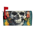 thumbnail image 2 of Fotbe Modern Hip-Hop Skull Mailbox Covers Post Letter Box Cover Garden Decor Standard Size-21x18 in, 2 of 9