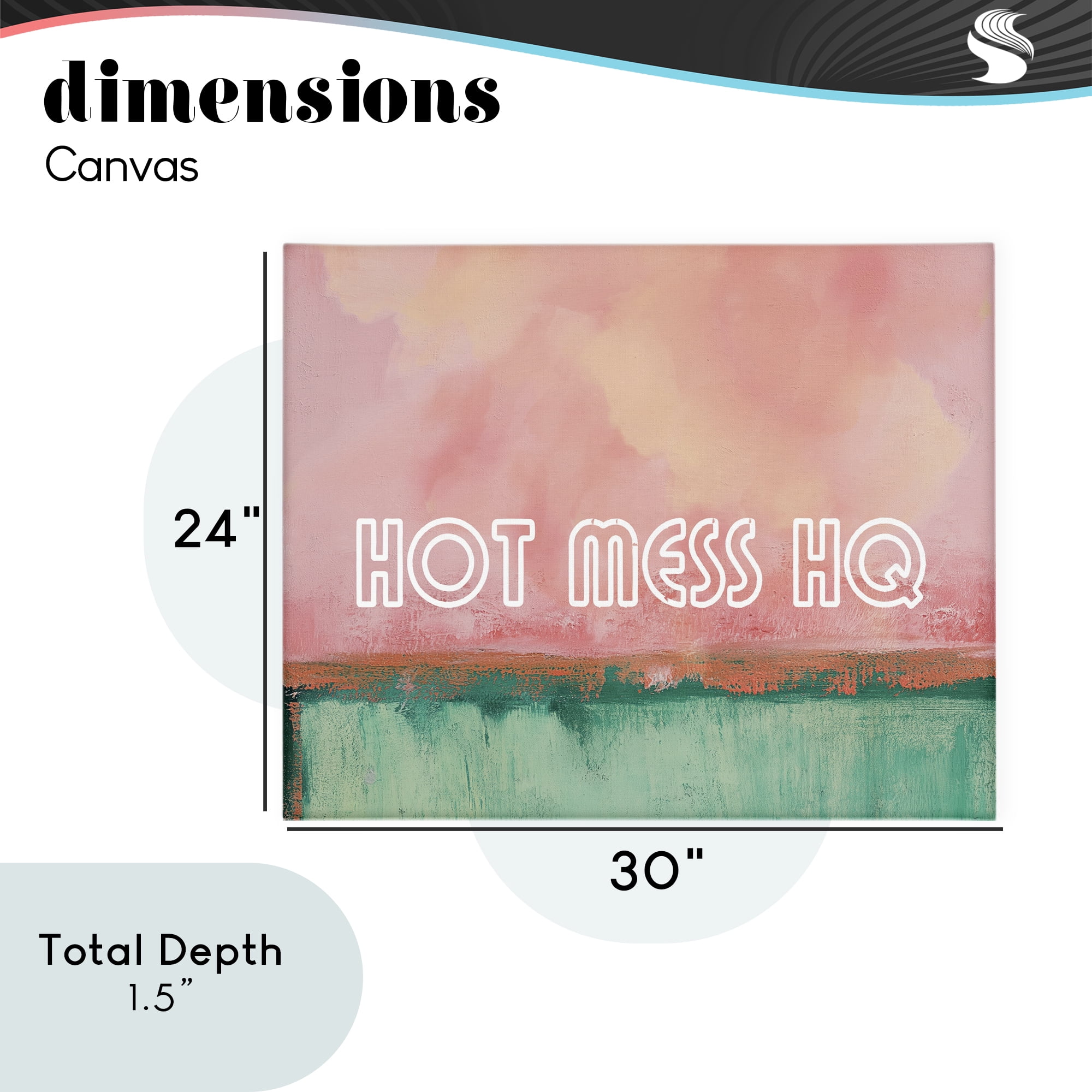 Stupell Industries Hot Mess Headquarters Canvas Wall Art, design by Gina Kelly